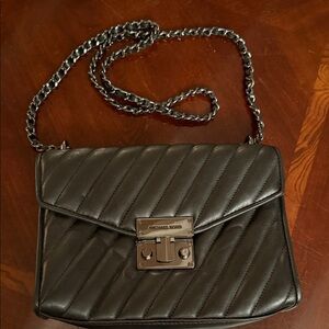 Michael Kors Black Quilted Shoulder Bag